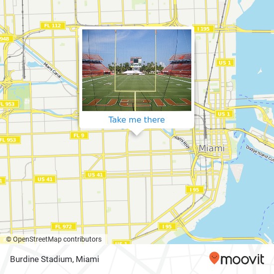 Mapa de Burdine Stadium