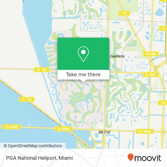 PGA National Heliport map