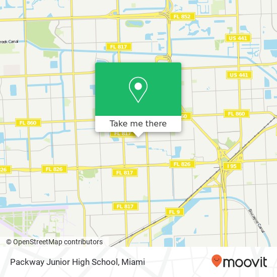 Mapa de Packway Junior High School