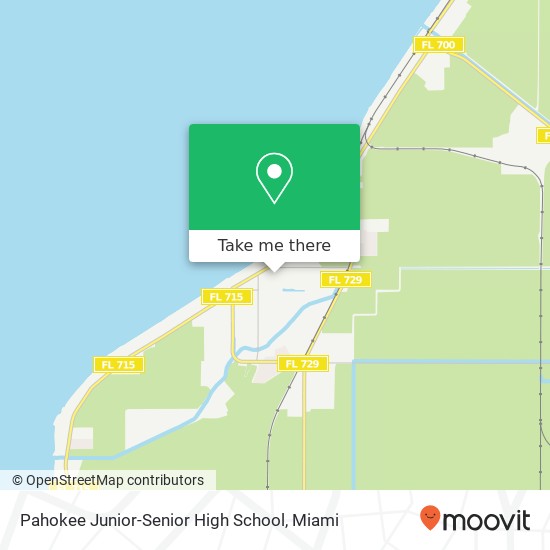 Mapa de Pahokee Junior-Senior High School