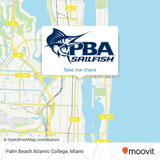 Mapa de Palm Beach Atlantic College