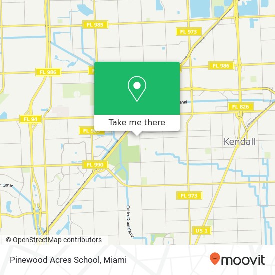 Pinewood Acres School map