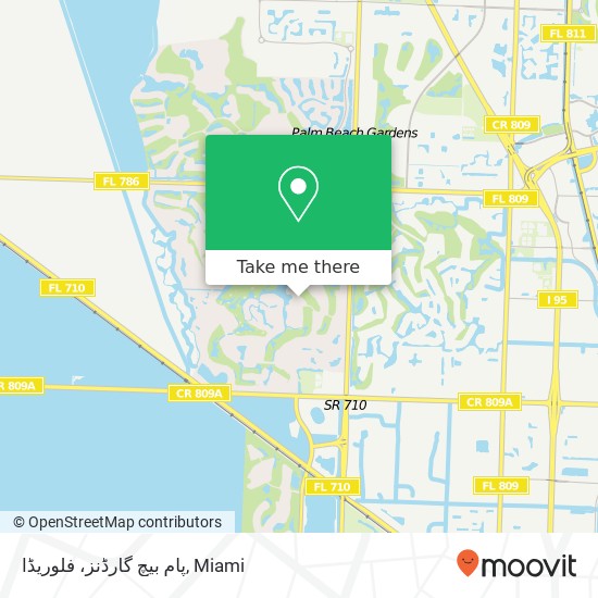 پام بیچ گارڈنز، فلوریڈا map