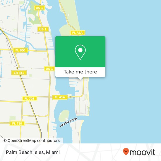 Palm Beach Isles map