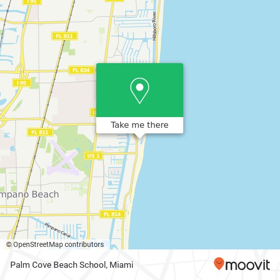 Palm Cove Beach School map