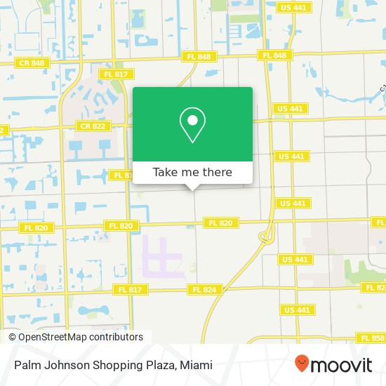 Palm Johnson Shopping Plaza map