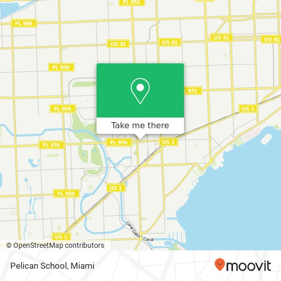 Pelican School map