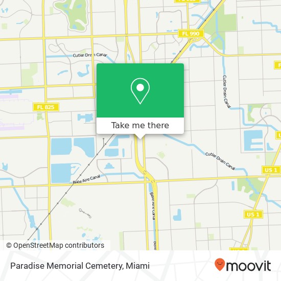 Paradise Memorial Cemetery map