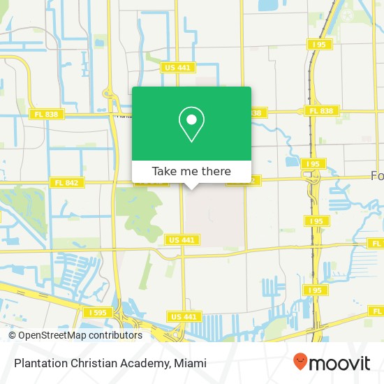 Mapa de Plantation Christian Academy