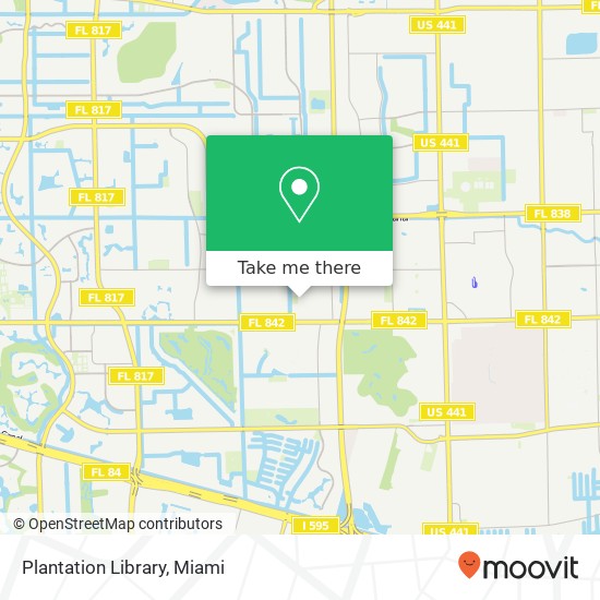 Plantation Library map