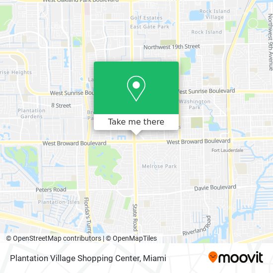 Mapa de Plantation Village Shopping Center