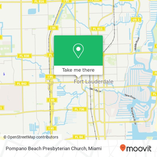 Pompano Beach Presbyterian Church map