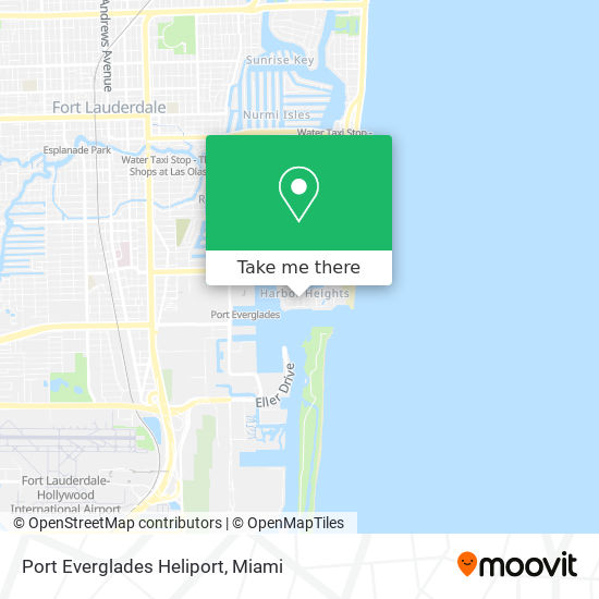 Port Everglades Heliport map