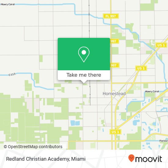 Redland Christian Academy map