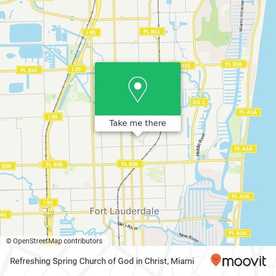 Mapa de Refreshing Spring Church of God in Christ