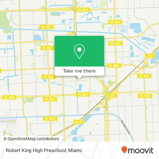 Mapa de Robert King High Preschool