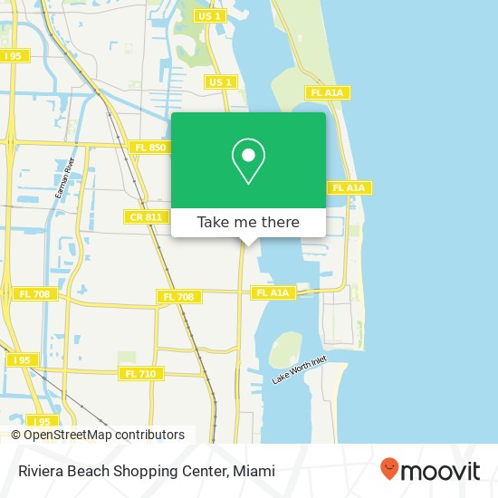 Mapa de Riviera Beach Shopping Center