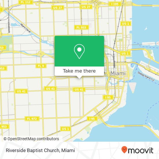 Riverside Baptist Church map