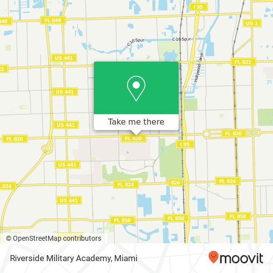 Riverside Military Academy map