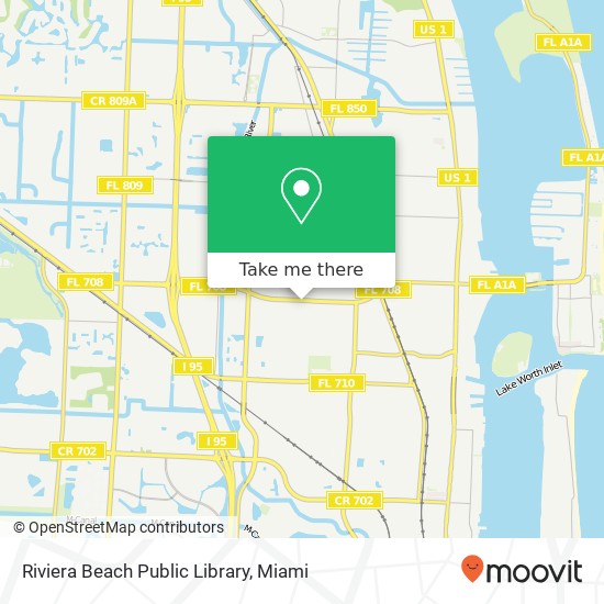 Mapa de Riviera Beach Public Library