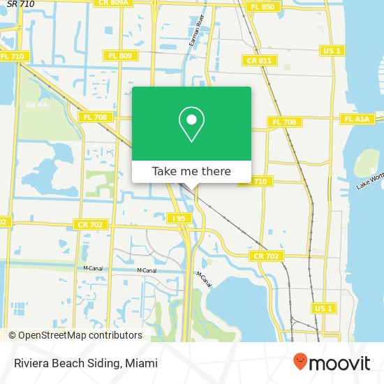 Riviera Beach Siding map