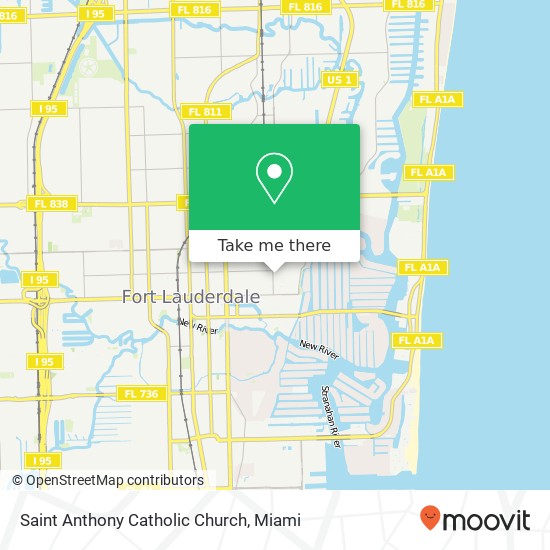 Saint Anthony Catholic Church map