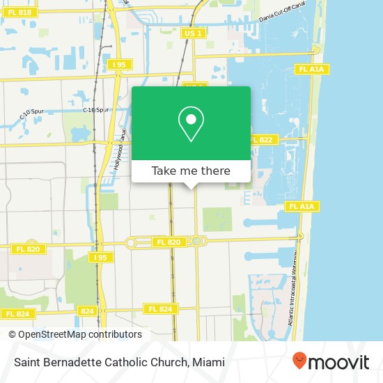 Saint Bernadette Catholic Church map