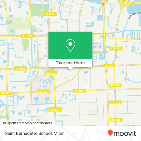 Saint Bernadette School map