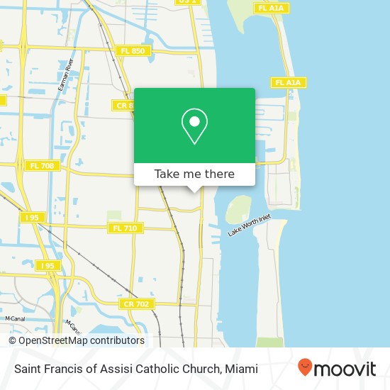 Saint Francis of Assisi Catholic Church map