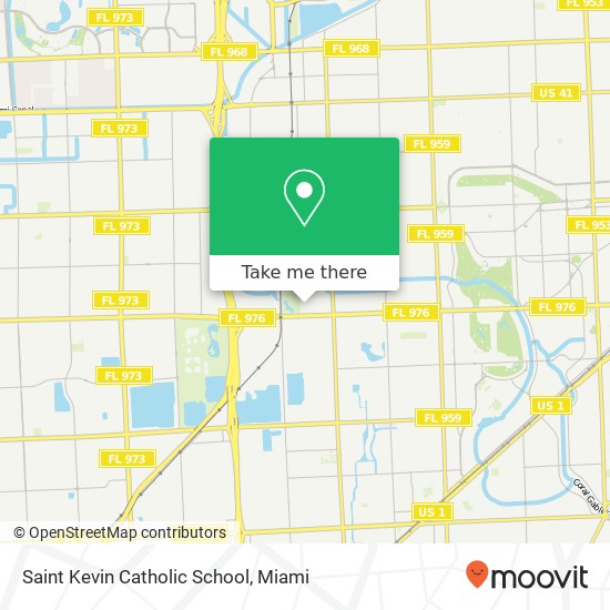 Saint Kevin Catholic School map