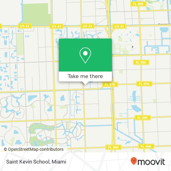 Saint Kevin School map