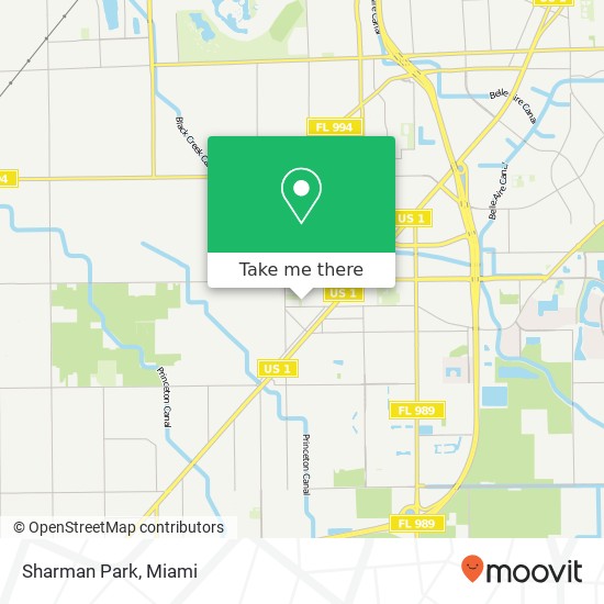 Mapa de Sharman Park