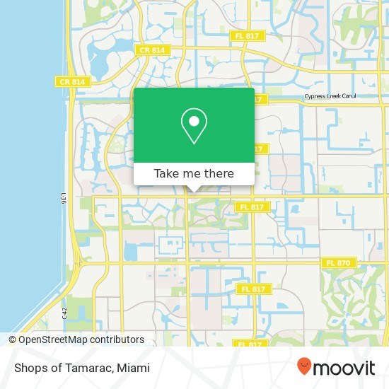 Shops of Tamarac map