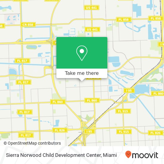 Sierra Norwood Child Development Center map
