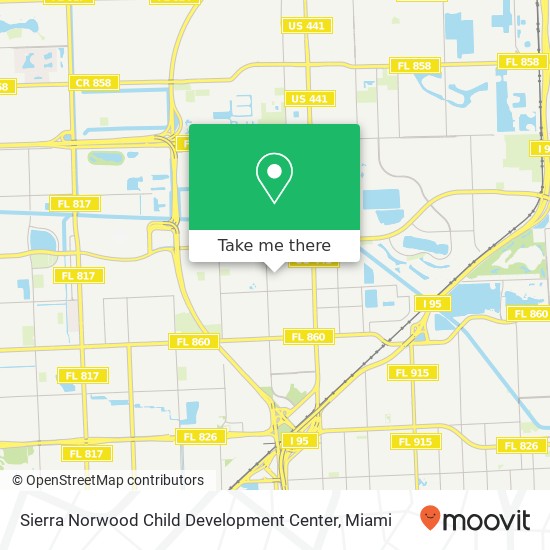 Mapa de Sierra Norwood Child Development Center