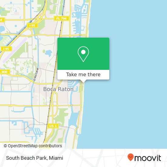 South Beach Park map