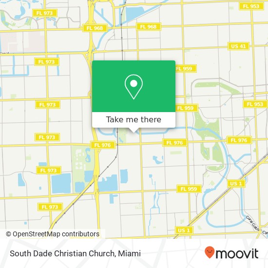 South Dade Christian Church map