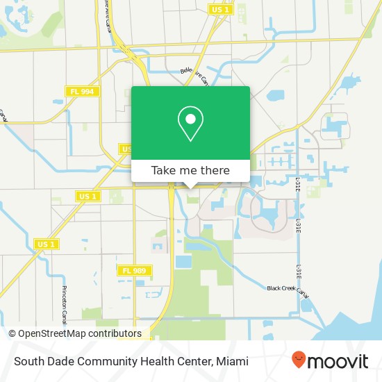 South Dade Community Health Center map