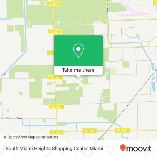 Mapa de South Miami Heights Shopping Center