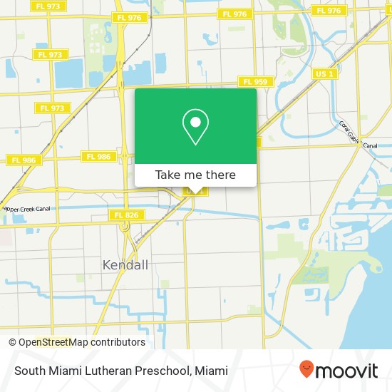 Mapa de South Miami Lutheran Preschool