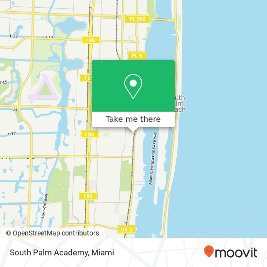 Mapa de South Palm Academy