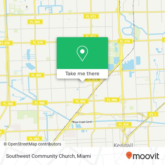 Mapa de Southwest Community Church