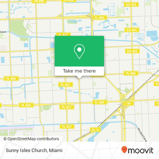 Mapa de Sunny Isles Church