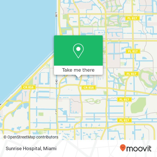 Sunrise Hospital map