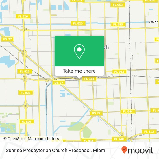 Mapa de Sunrise Presbyterian Church Preschool