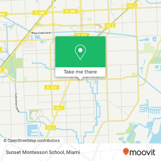 Sunset Montessori School map