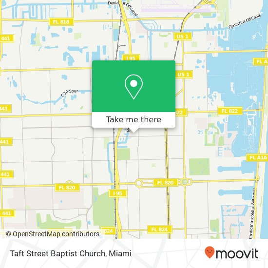 Taft Street Baptist Church map
