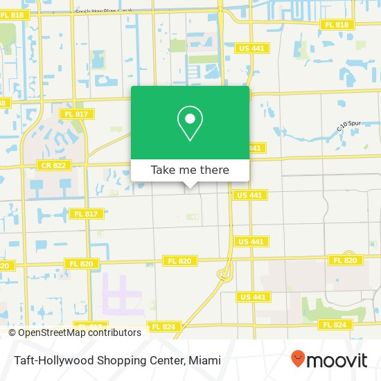 Taft-Hollywood Shopping Center map