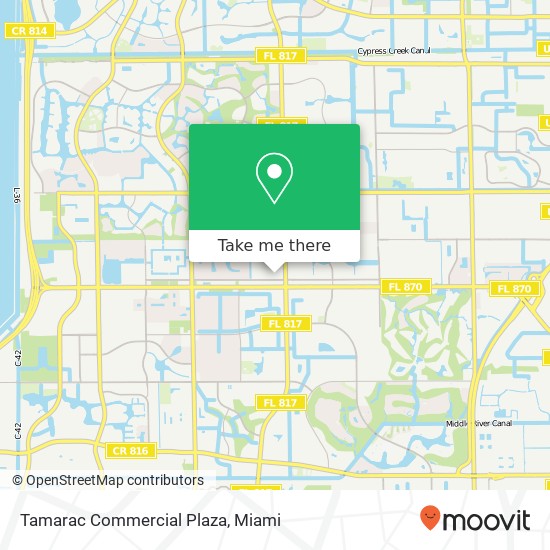 Tamarac Commercial Plaza map