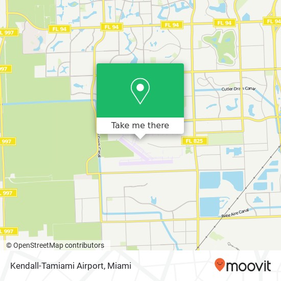 Kendall-Tamiami Airport map